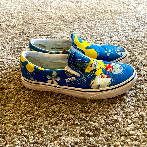 VANS limited Edition Sponge Bob slip on sneakers - Picture 3 of 7